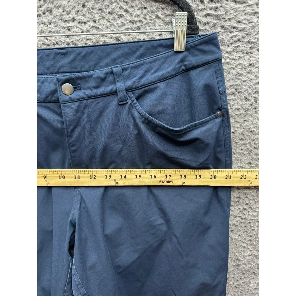 Lululemon Slim Fit Warpstreme ABC Chino Pants Trousers True Navy Mens Size 36